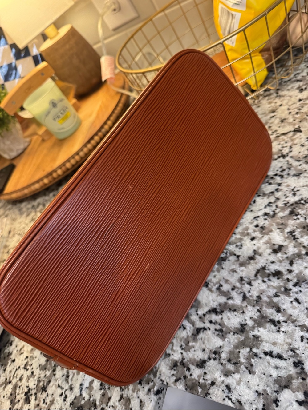 Louis Vuitton Brown Epi Leather Alma Satchel - Picture 8 of 11